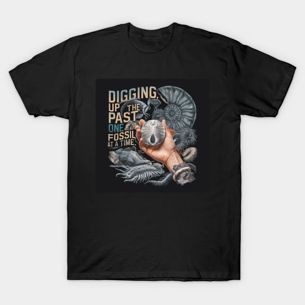 Digging up the past, one fossil at a time. T-Shirt by baseCompass